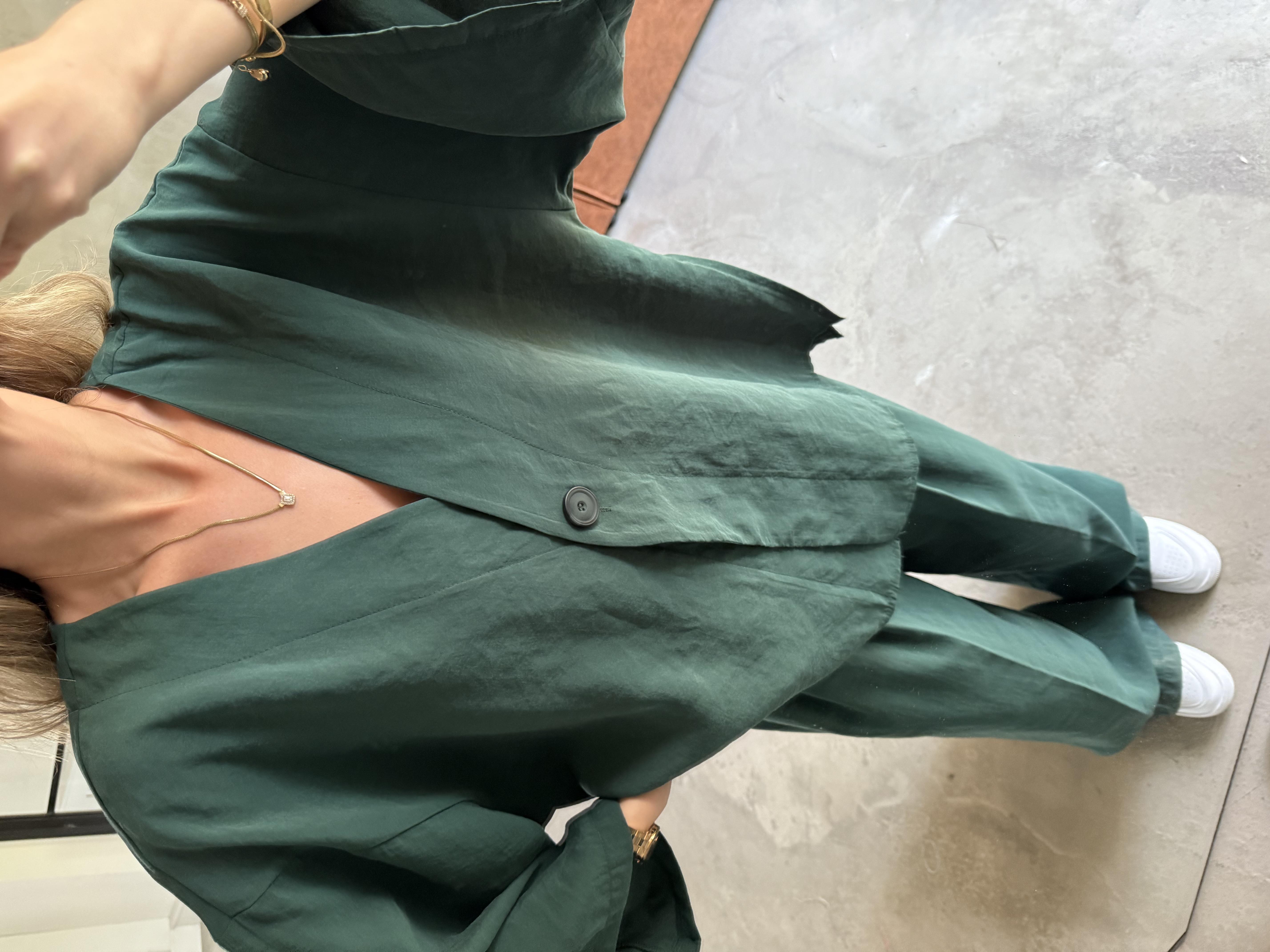 Yeşil Premium Tensel Oversize Takım