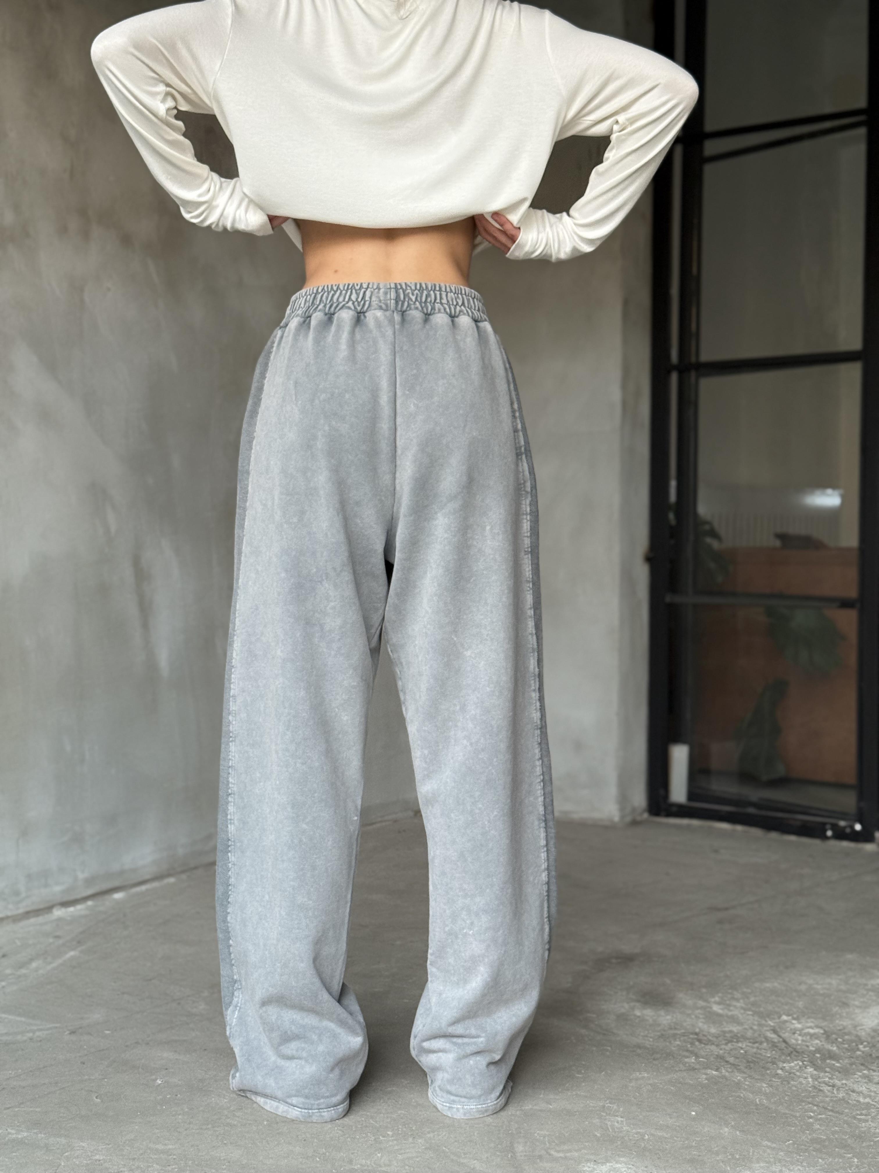 Yıkamalı Baggy Eşofman Altı