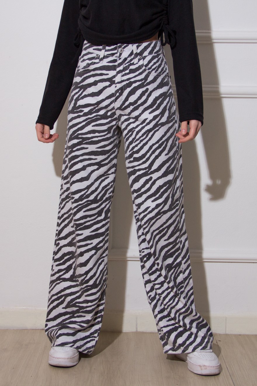 Zebra Boyfriend Jean
