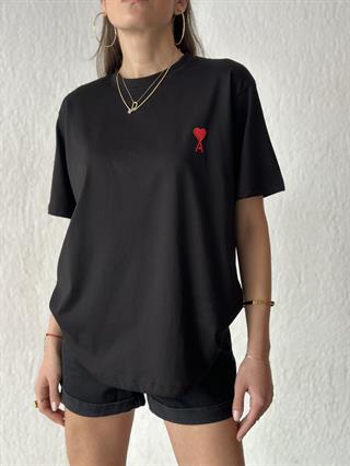 Ami Logo Nakışlı Oversize T-Shirt
