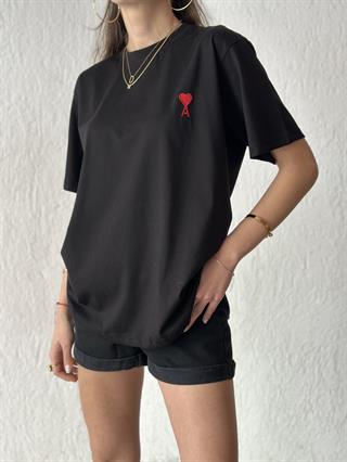 Ami Logo Nakışlı Oversize T-Shirt