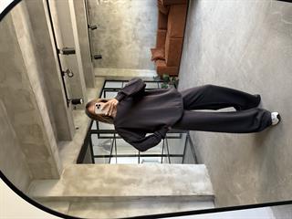 Antrasit Basic Oversize Triko Takım