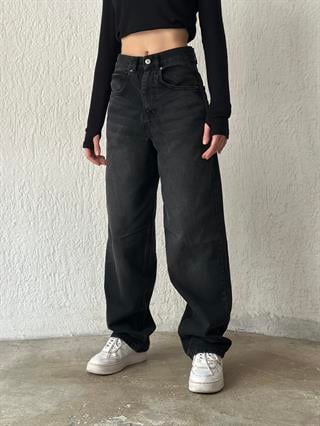 Ayarlanabilir Baggy Jean - Antrasit