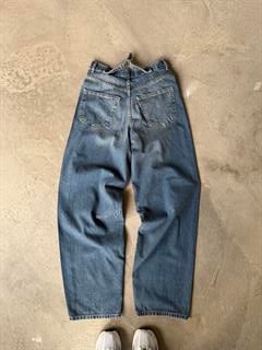 Ayarlanabilir Baggy Jean Mavi