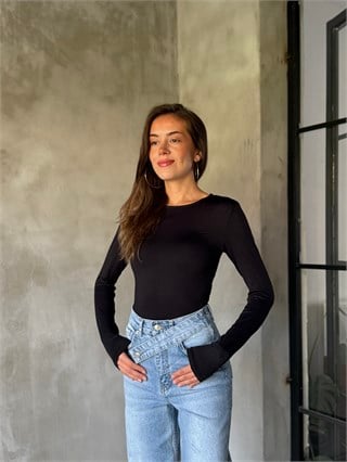 Basic Bodysuit - Siyah - Dominatrend