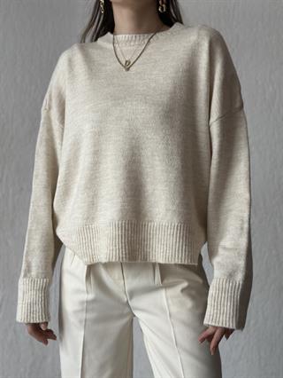 Basic Triko Kazak - Bej