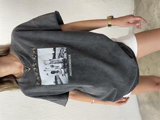 Best Friends Yıkamalı Oversize Tshirt