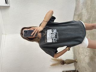 Best Friends Yıkamalı Oversize Tshirt