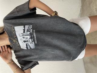 Best Friends Yıkamalı Oversize Tshirt