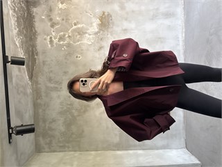 Bomber Balon Trençkot - Bordo