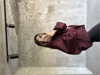 Bomber Balon Trençkot - Bordo