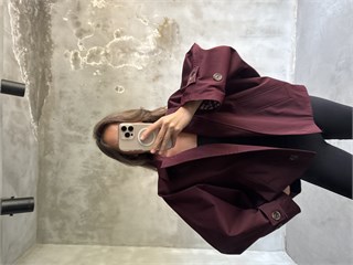 Bomber Balon Trençkot - Bordo