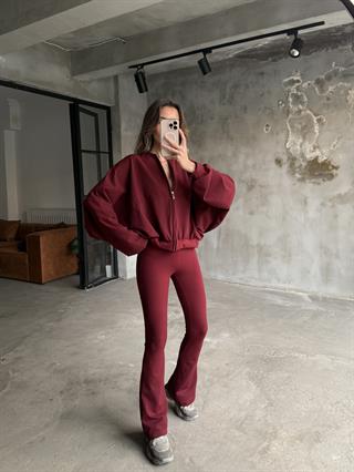 Bordo İspanyol Taytlı Takım