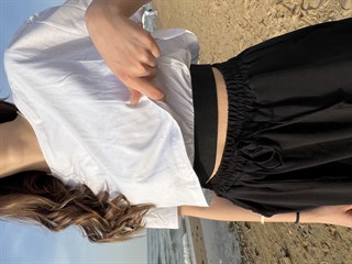 Crop Lastik Detaylı T-Shirt