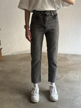 Crop Straight Fit Jean - Antrasit