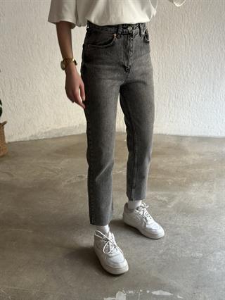Crop Straight Fit Jean - Antrasit