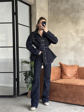 Denim Kot Ceket - Pantolon Takım