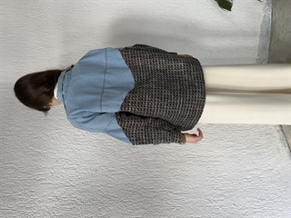 Dokumalı Kot Ceket - Laci