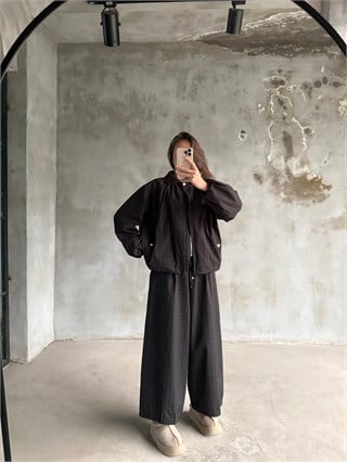 Ekose Paraşüt Kumaş Ceketli Takım  - Dominatrend