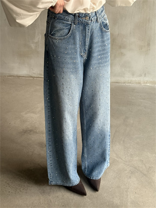 Full Taşlı Baggy Jean