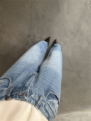 Full Taşlı Baggy Jean