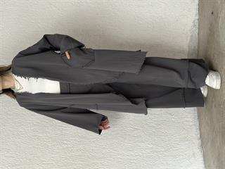 Gabardin Kimono Pantolon İkili Takım - Füme