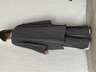 Gabardin Kimono Pantolon İkili Takım - Füme