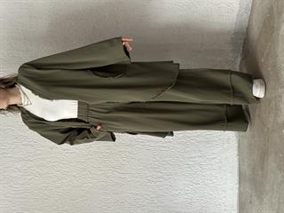 Gabardin Kimono Pantolon İkili Takım - Haki