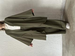 Gabardin Kimono Pantolon İkili Takım - Haki