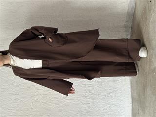 Gabardin Kimono Pantolon İkili Takım - Kahverengi