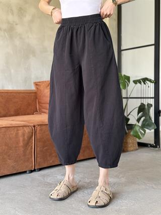 Gabardin Şalvar Pantolon - Siyah