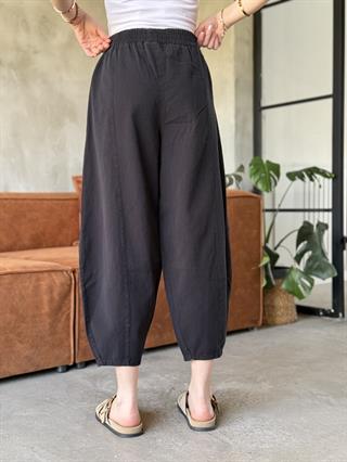 Gabardin Şalvar Pantolon - Siyah