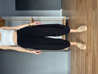 Gabardin Şalvar Pantolon - Siyah
