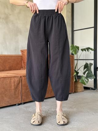 Gabardin Şalvar Pantolon - Siyah