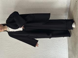 Gabardin Tasarım Kimono Pantolon Takım Siyah