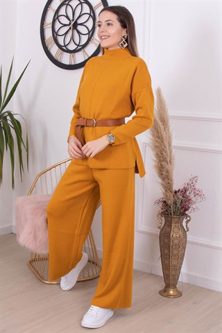 Halter Yaka Basic Takım - Hardal