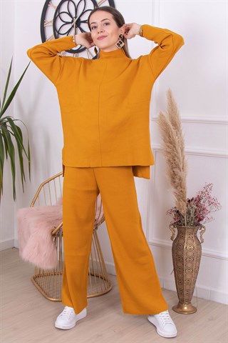 Halter Yaka Basic Takım - Hardal