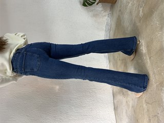 İspanyol Paça Mavi Jean