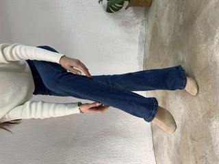 İspanyol Paça Mavi Jean