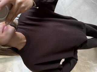Kahverengi Basic Oversize Triko Takım