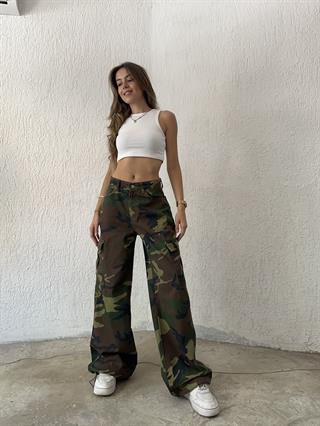 Kamuflaj Kargo Jean
