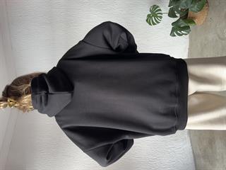 Kapüşonlu Oversize Hoodie - Siyah