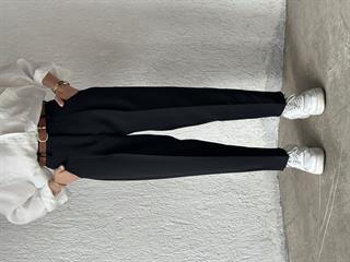 Kemerli Havuç Pantolon - Siyah