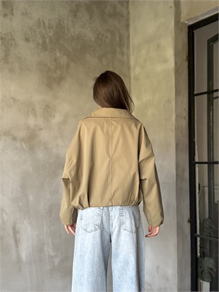 Kemerli Bomber Ceket - Yeşil