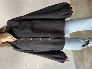 Keten Balon Kol Gömlek 