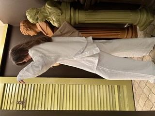 Kimono Pantolon İkili Takım Beyaz
