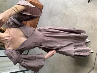 Korseli Maxi Elbise - Vizon