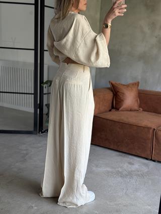 Krem Premium Tensel Oversize Takım