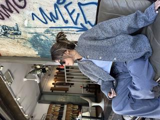 Kuzu Bomber Oversize Ceket - Gri