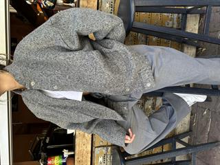 Kuzu Bomber Oversize Ceket - Gri